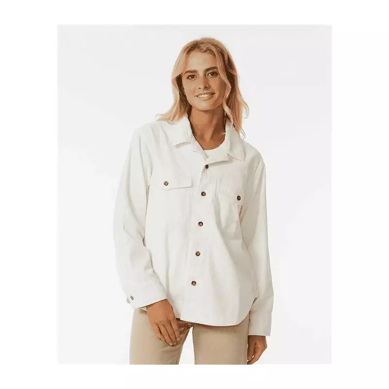 Chemise femme RIPCURL Stevie Cord Shirt Cream