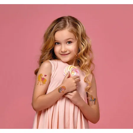 Avery Zweckform Z-Design 56681 Kinder Tattoos, Pferde, 17 Aufkleber