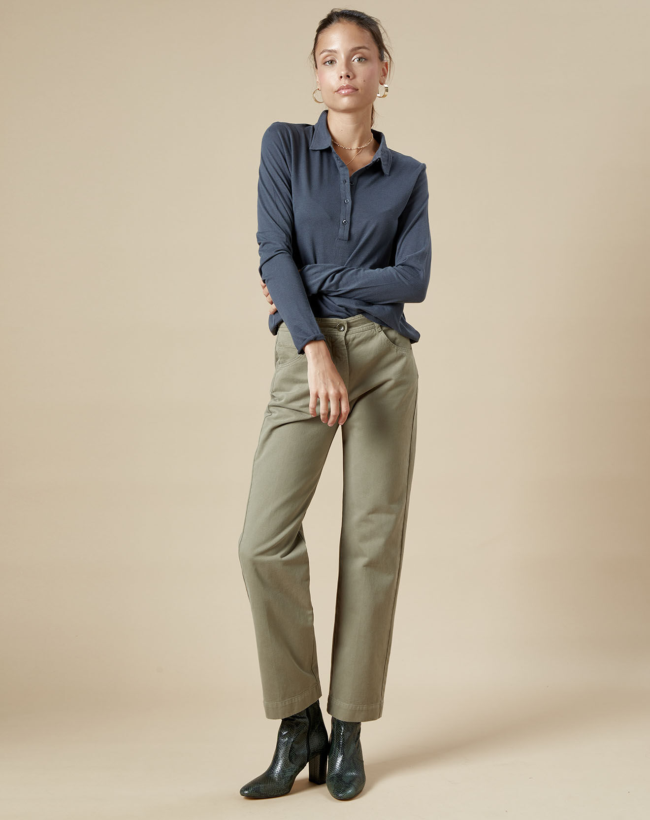 Hartford Pantalon 7/8ème Punch kaki