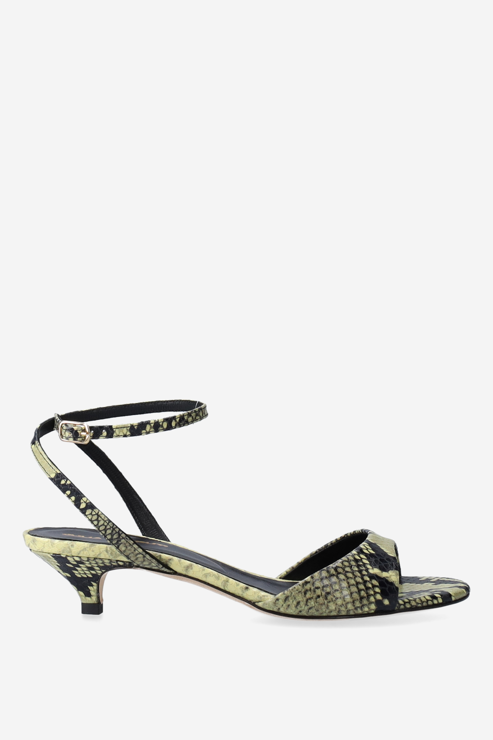 Pitone leather heeled sandals