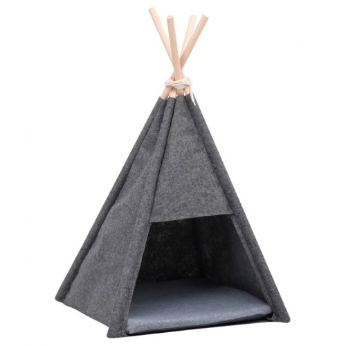 Tenda para gato cinza