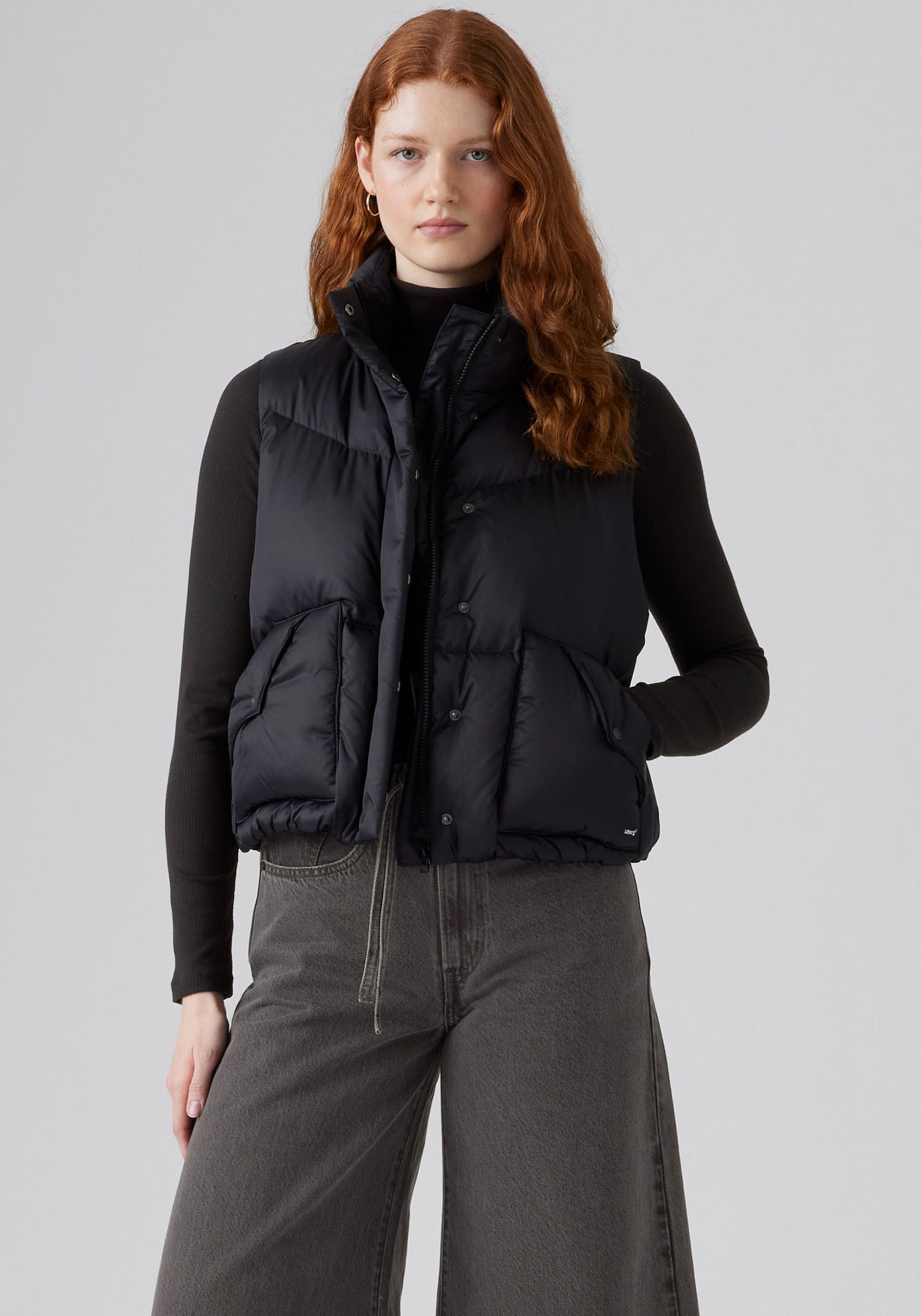 Levi's® Steppweste »WESTERN«, Pflegeleichtes, wärmendes Material