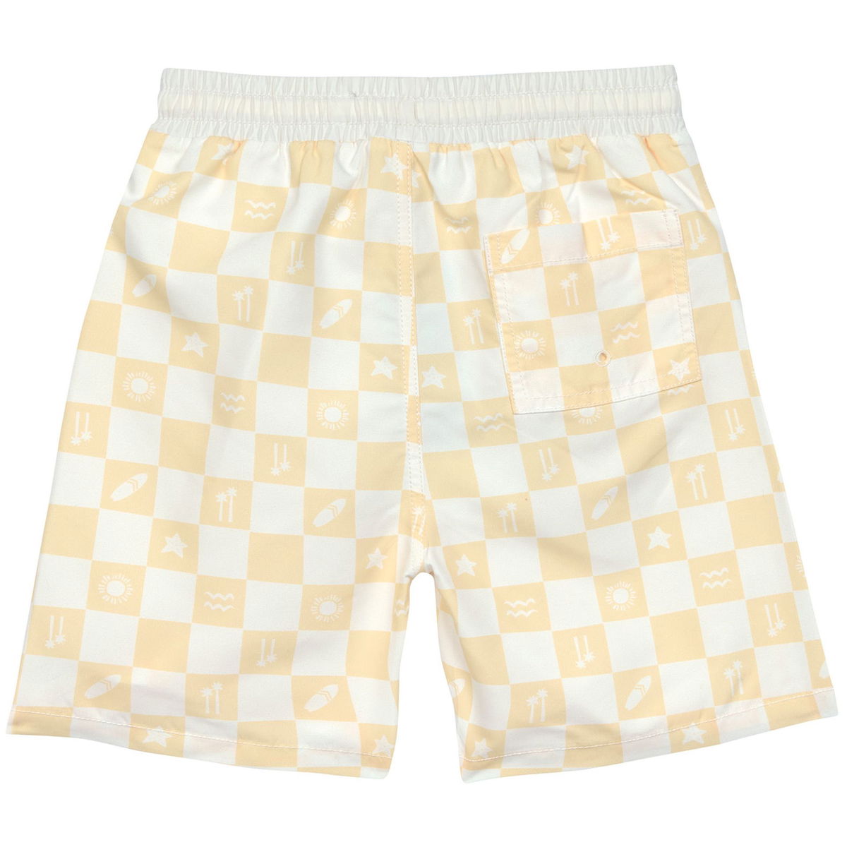 LässigLässig   UV Badehose check pattern vanilla/sea salt 116