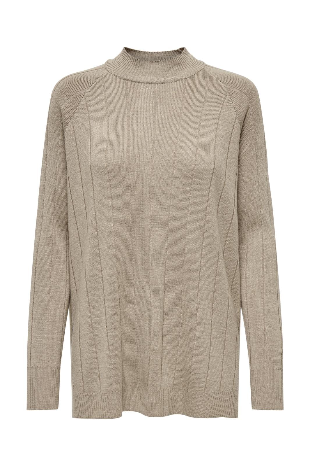 Only Onltess Ls Long High Neck Knt 4567820 malt ball melange