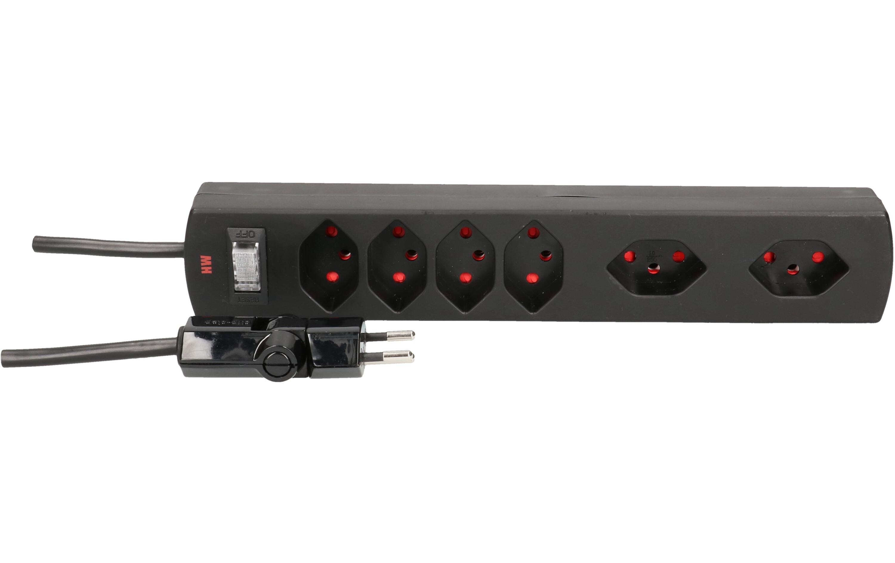 Steckdosenleiste Safety-Line 4x T13Mit Kinderschutz und Clip-Clap-Stecker