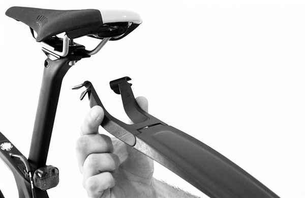 S-MUD Hinterrad-Spritzschutz  schwarz  460mm