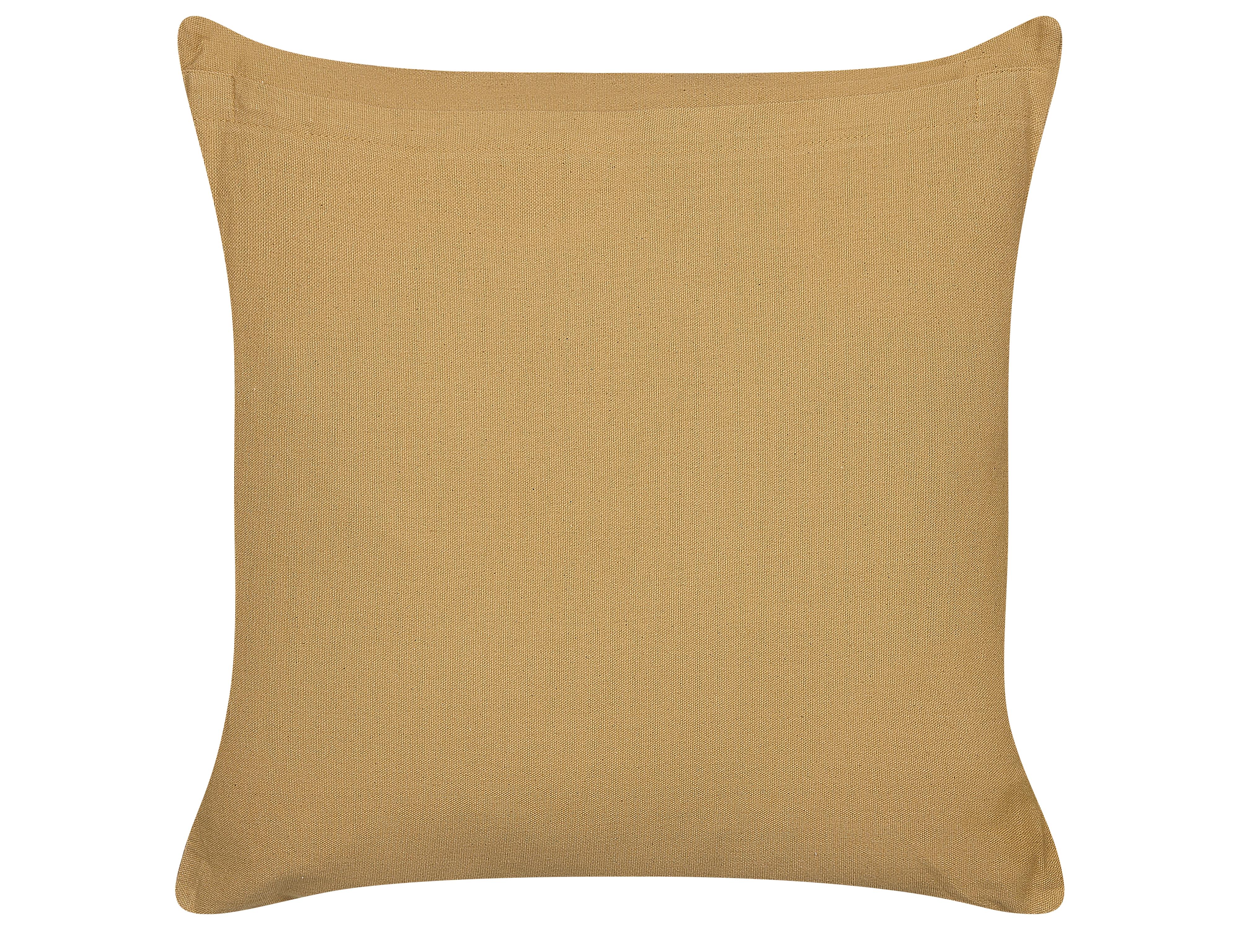 Set van 2 sierkussens SALIX Katoen 45 x 45 cm Zandbeige gestreept