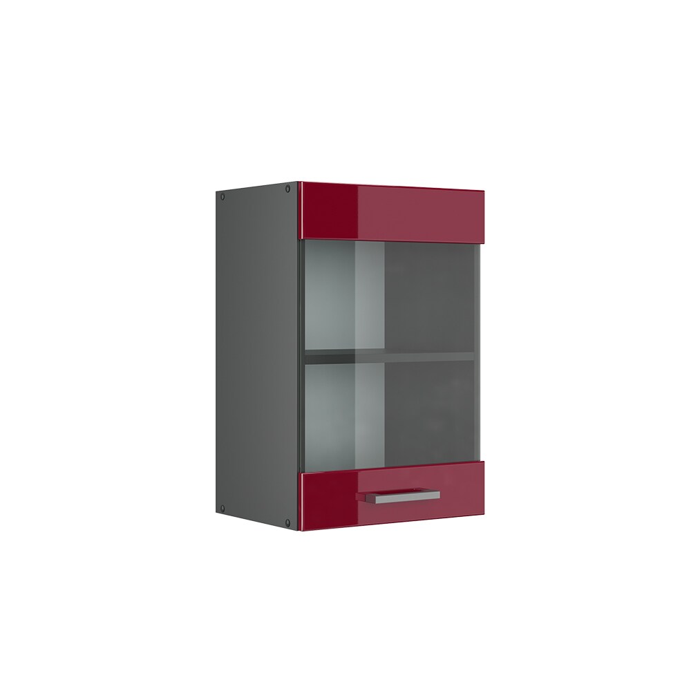 VICCO Küchenschrank Hängeschrank Hängeglasschrank 40 cm R-Line Anthrazit