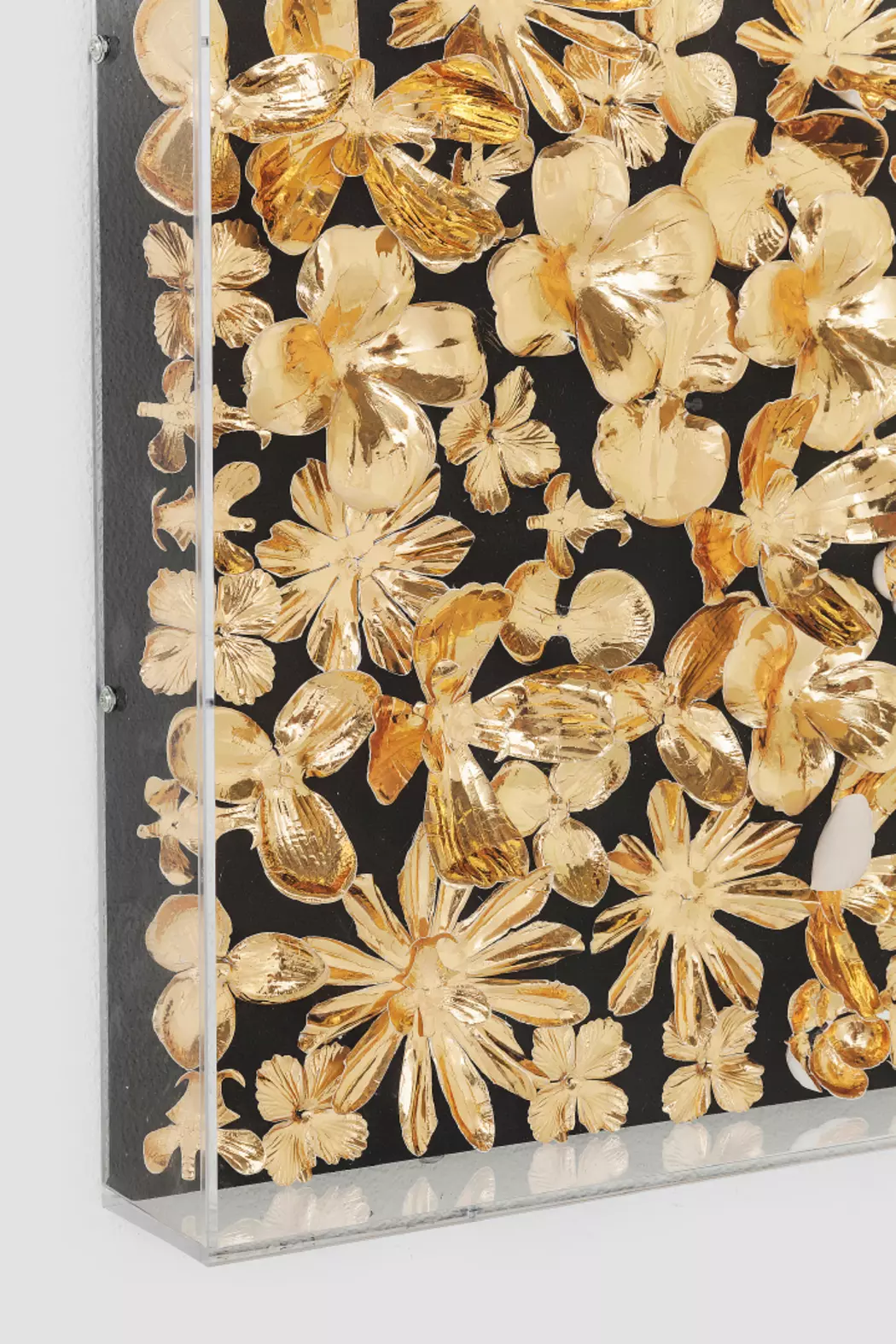 Wandbild 120 x 120 cm Gold Flower 39249