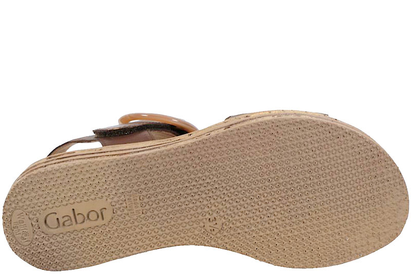 GABOR SANDAL I BRUNT GLAT SKIND PÅ KILEHÆL