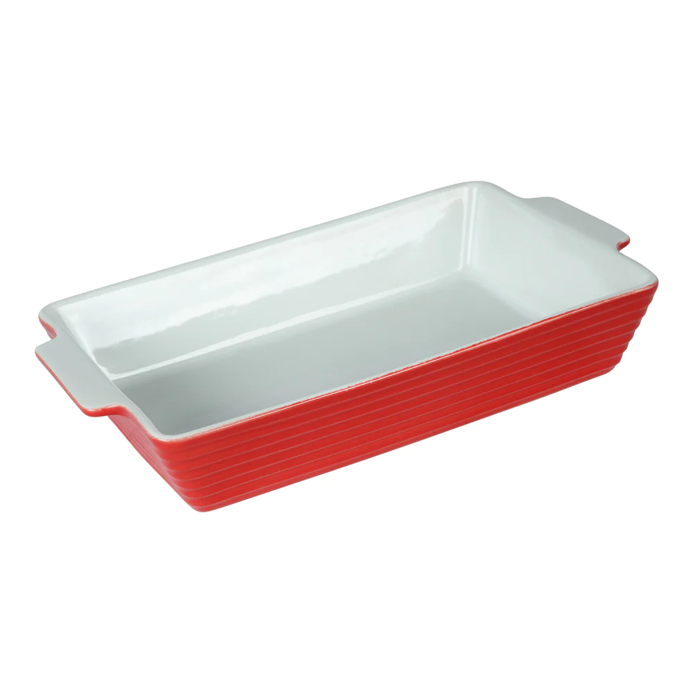 Plat rectangle Piazza 38x23 rouge Table passion