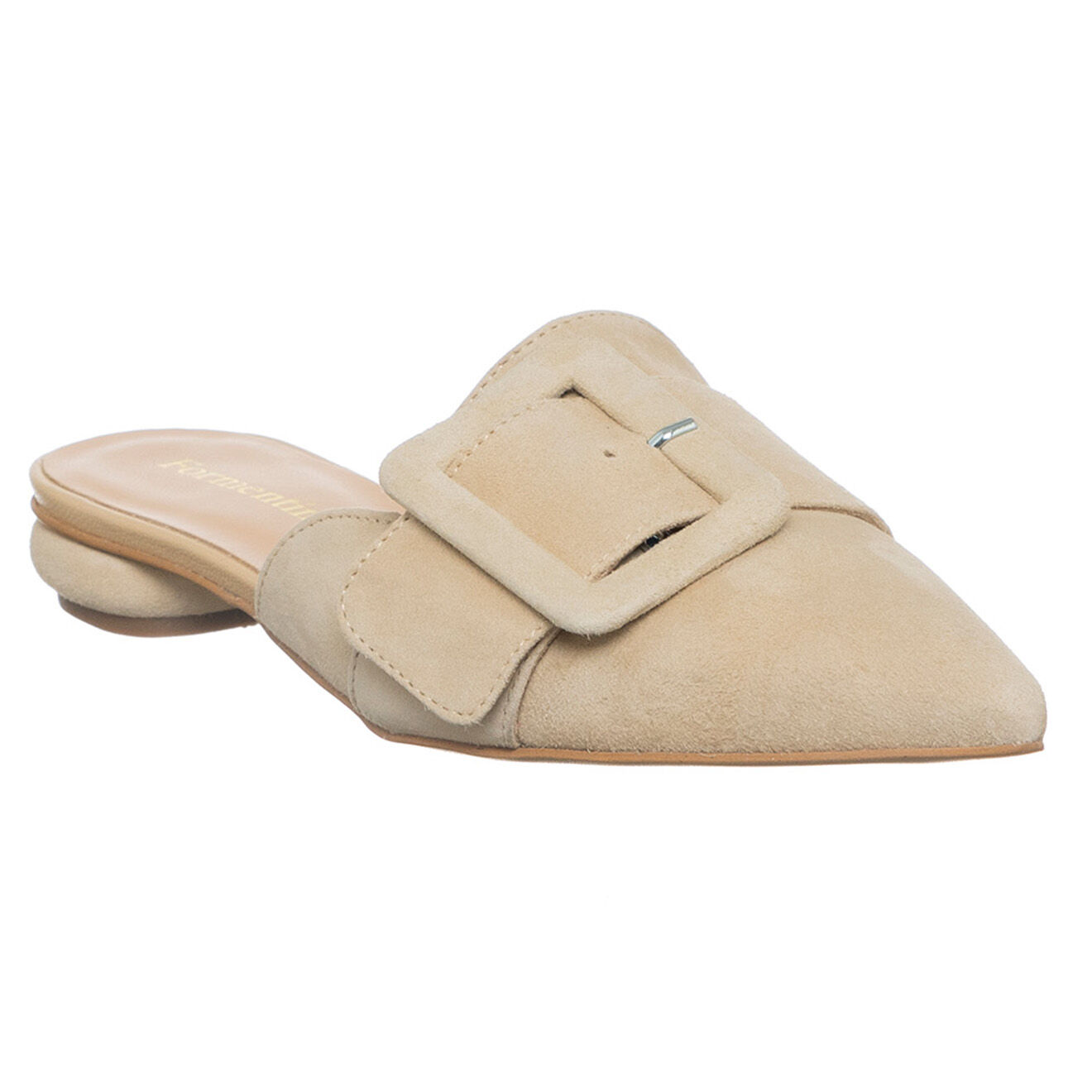 Loretta Pettinari Mules en Cuir Camo beiges