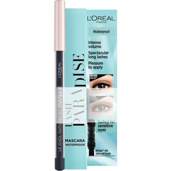 Paradise-Set: Lash Paradise Mascara Waterproof & Le Khôl Naturell by Paradise 101 Midnight Black