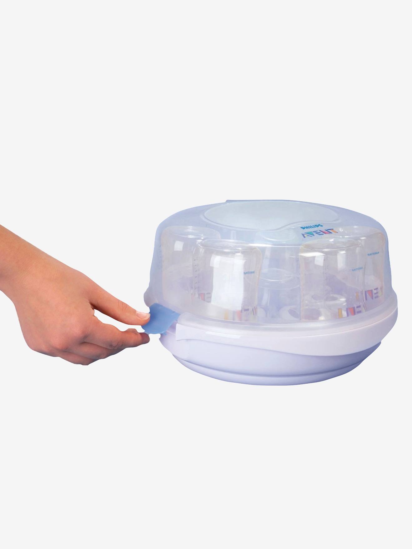 Esterilizador a vapor para micro-ondas Philips AVENT, branco médio, superfície lisa