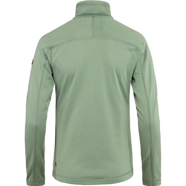 Veste polaire randonnée FJALLRAVEN ABISKO LITE FLEECE JACKET W MISTY GREEN