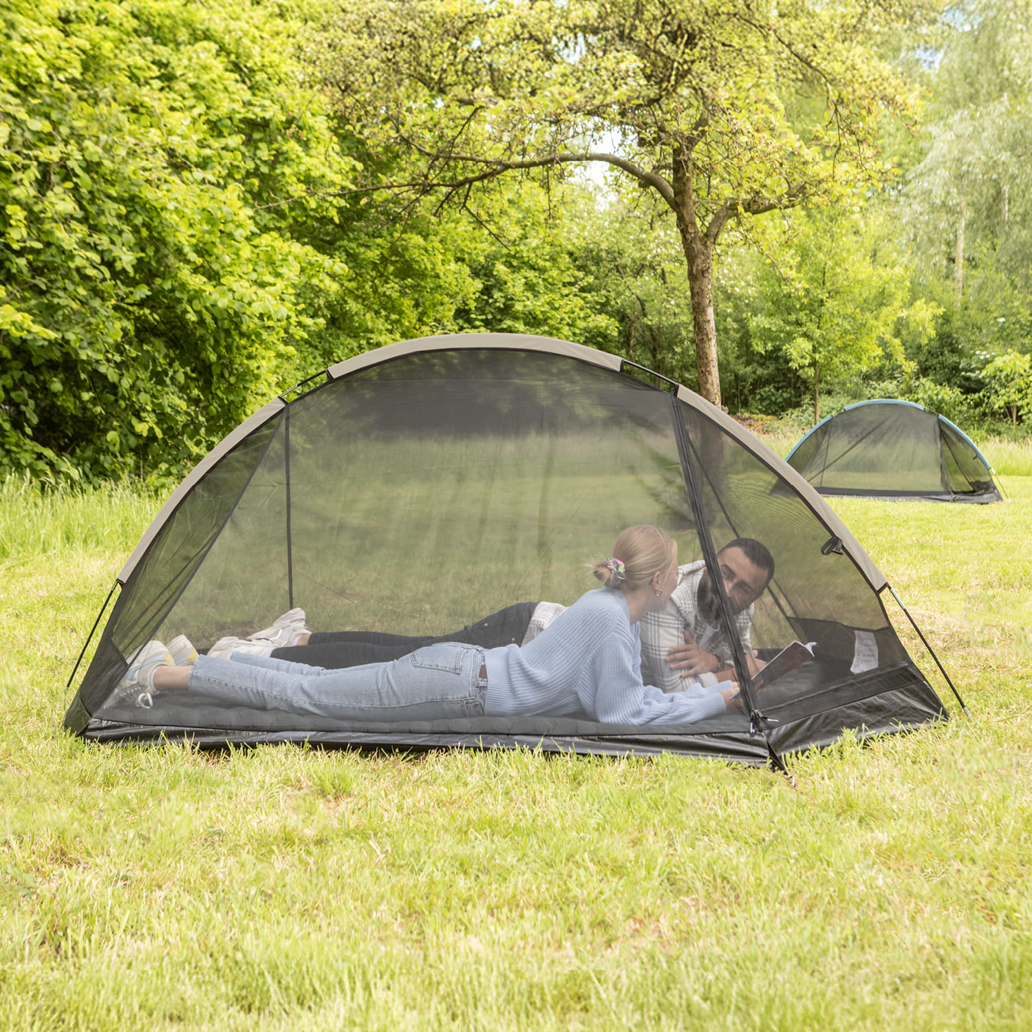 Skandika Hemus 2 Sleeper trekkers­tent - donkere slaapcabine