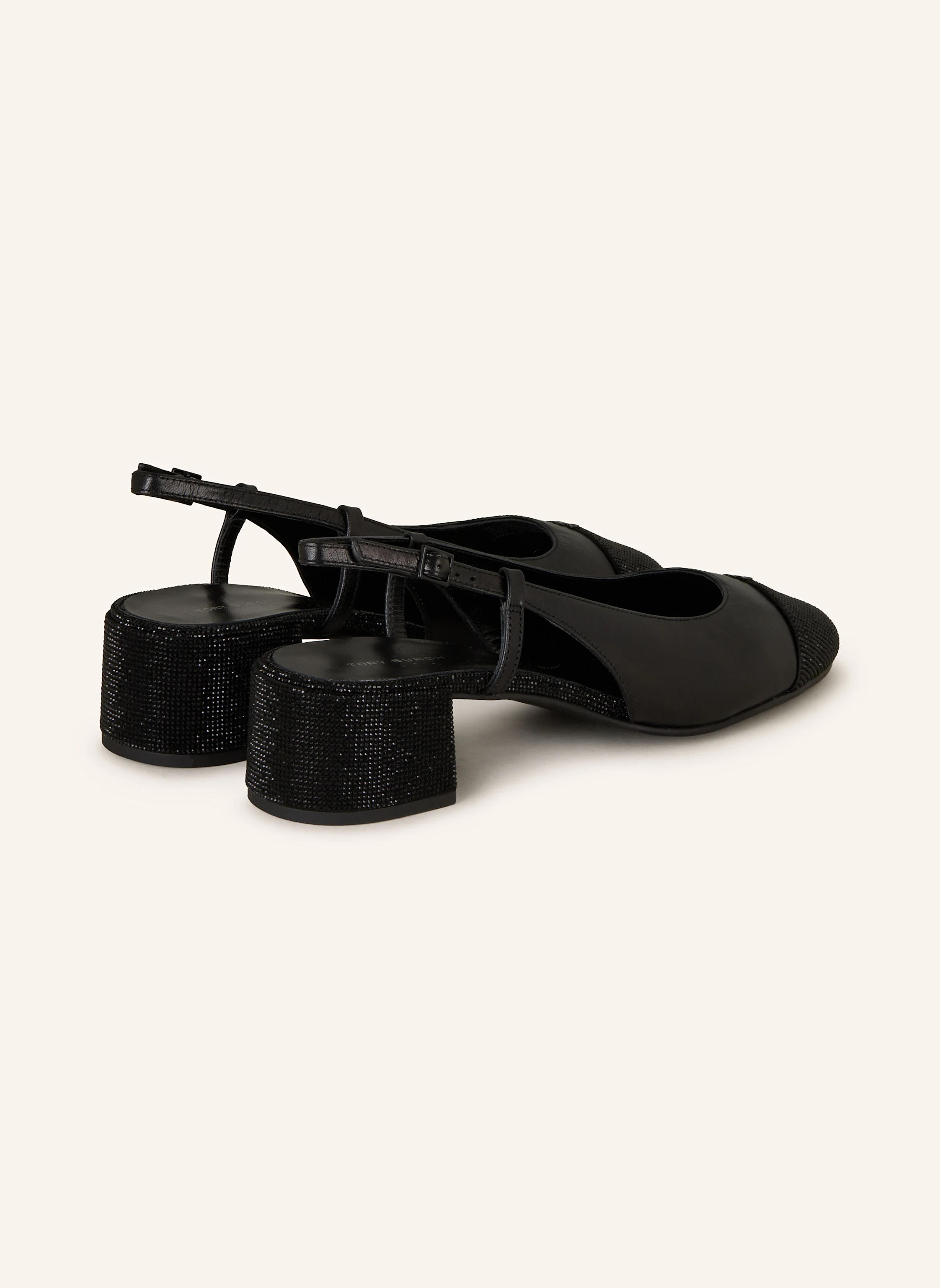 TORY BURCH Slingpumps mit Schmucksteinen
