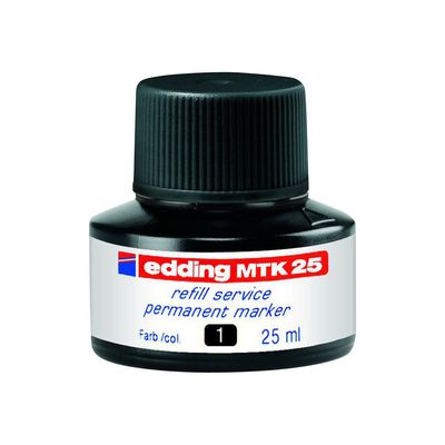 edding MTK 25 - Recharge d'encre pour marqueur permanent - noir