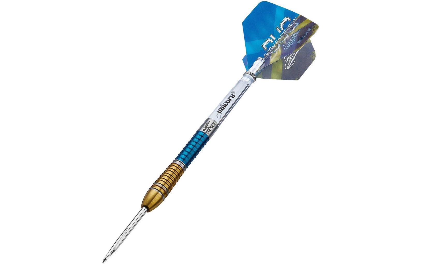 Dartpfeile Gary Anderson 6 Duo 21G 3er-Pack, Gold/Blau<br>Dartpfeile mit Stahlspitzen