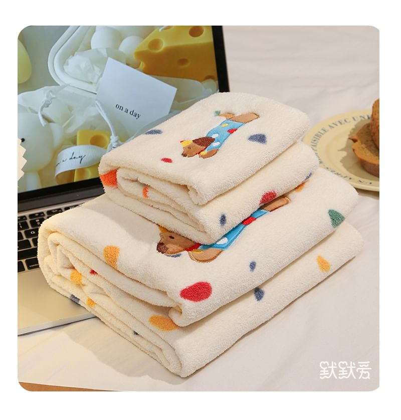 Momoi - Hondenapplicatie Haar / Badhanddoek / Set