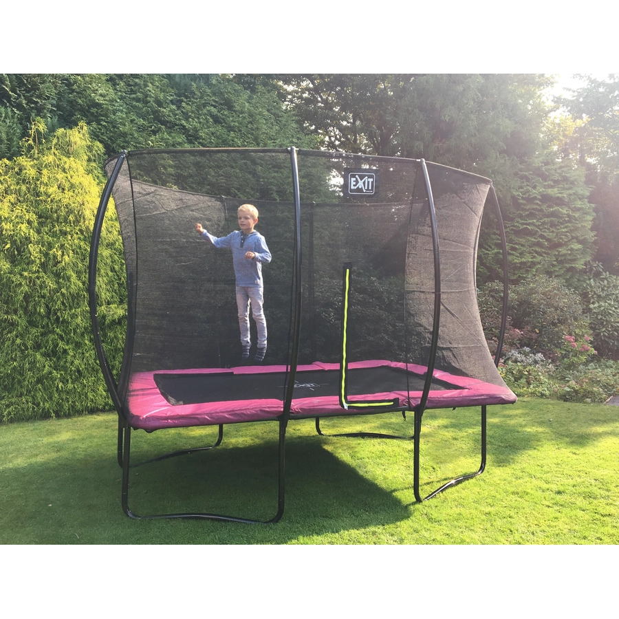 EXIT Trampolin Silhouette Rechteckig 244x366 cm - rosa