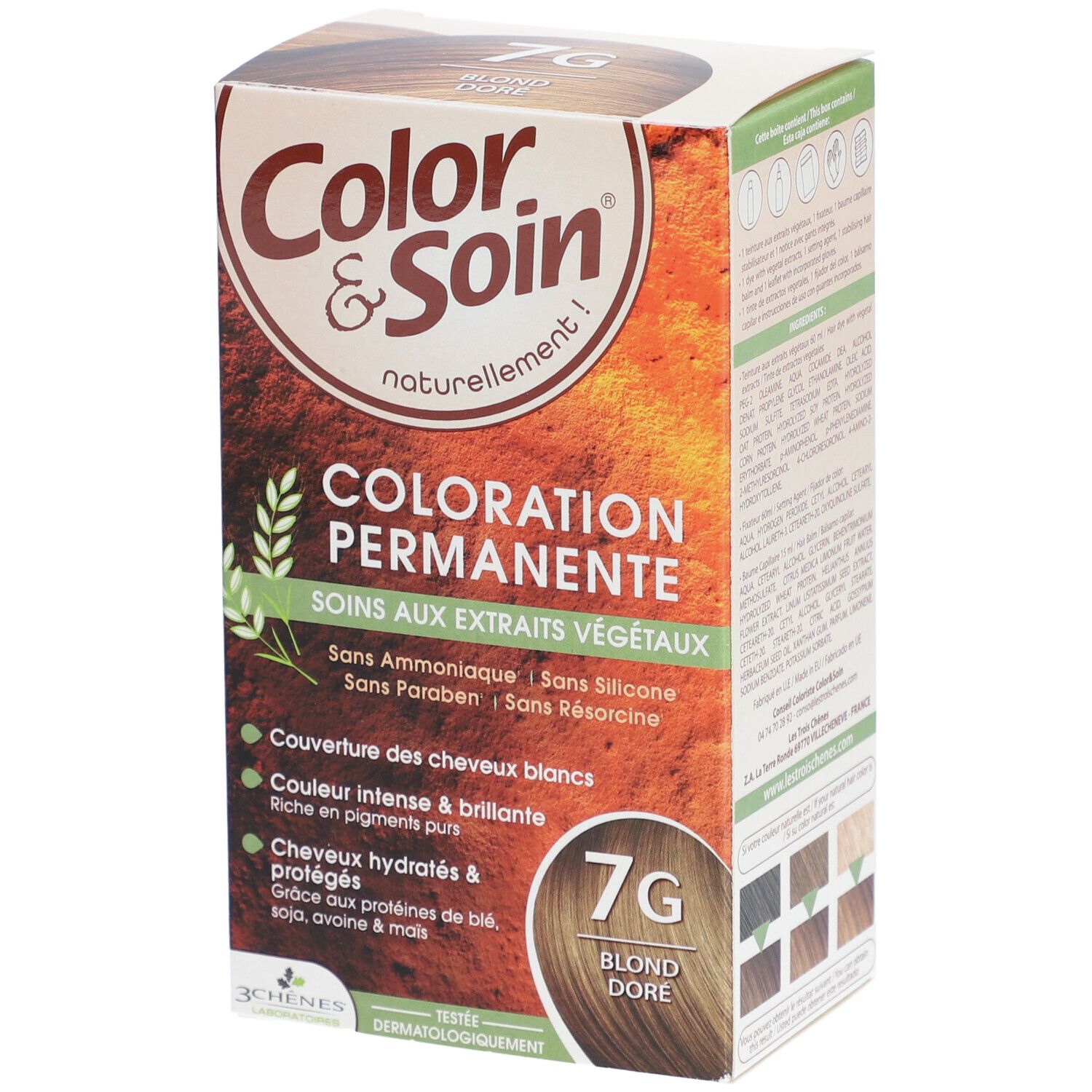 Les 3 Chênes Color & Soin Coloration 7G Goldblond