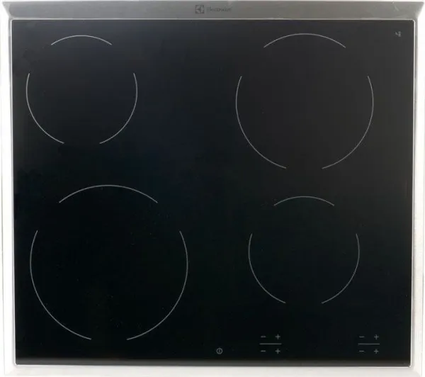 Electrolux Inspiration EHF16240XK - Keramisk kogeplade - 4 plader - Niche - bredde: 56 cm - dybde: 49 cm - sort