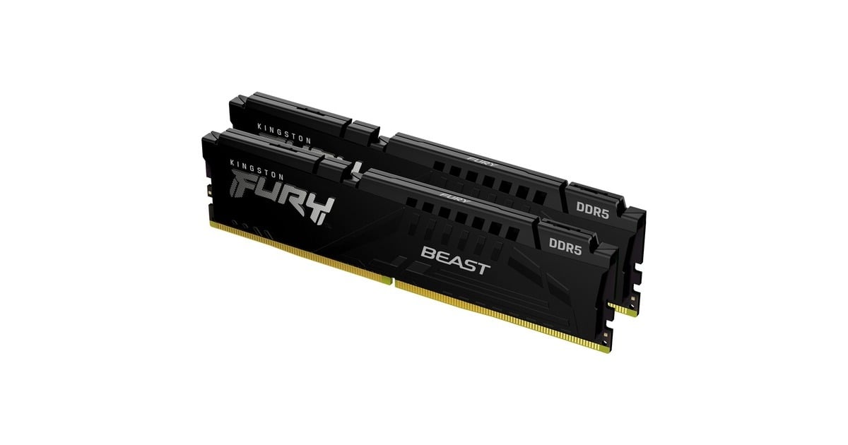 Kingston FURY32 GB DDR5-5600 Kit werkgeheugen  (Zwart, KF556C40BBK2-32, Beast, XMP)