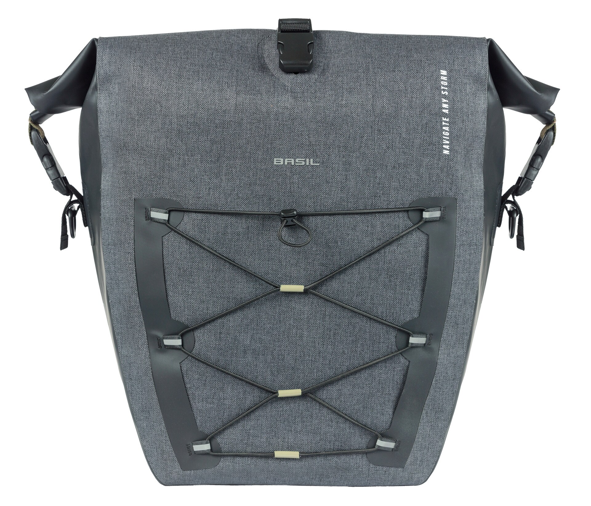BASIL Fahrrad- Einzeltasche Navigator Storm L, grau