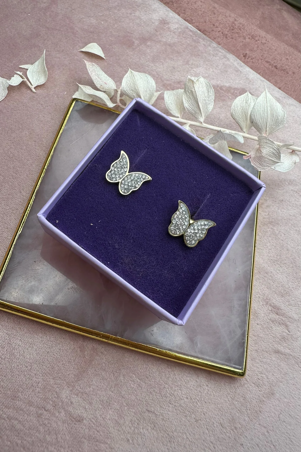 Mellow Moon Butterfly Earring Jr-2248