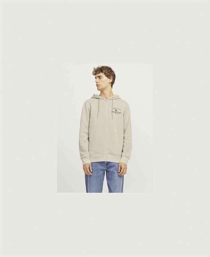 JJ-REBEL JREBANDREW SWEAT ZIP HOOD Moonbeam