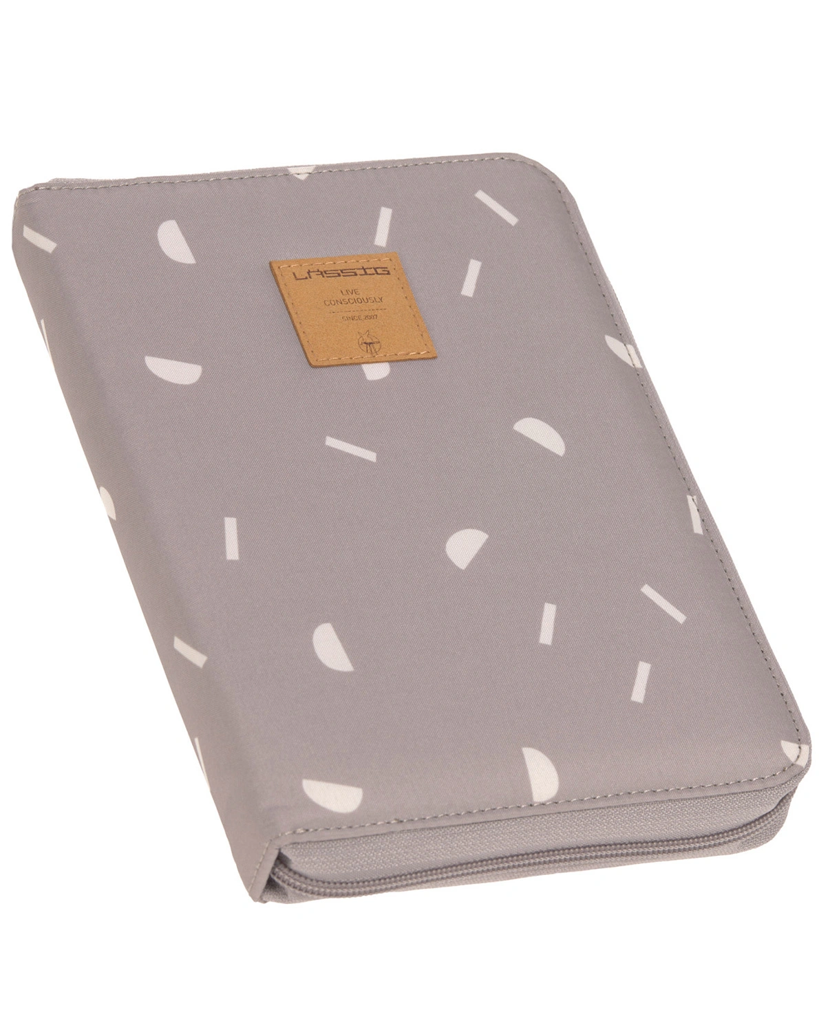 Mutterpasshülle BLOCKS in taupe