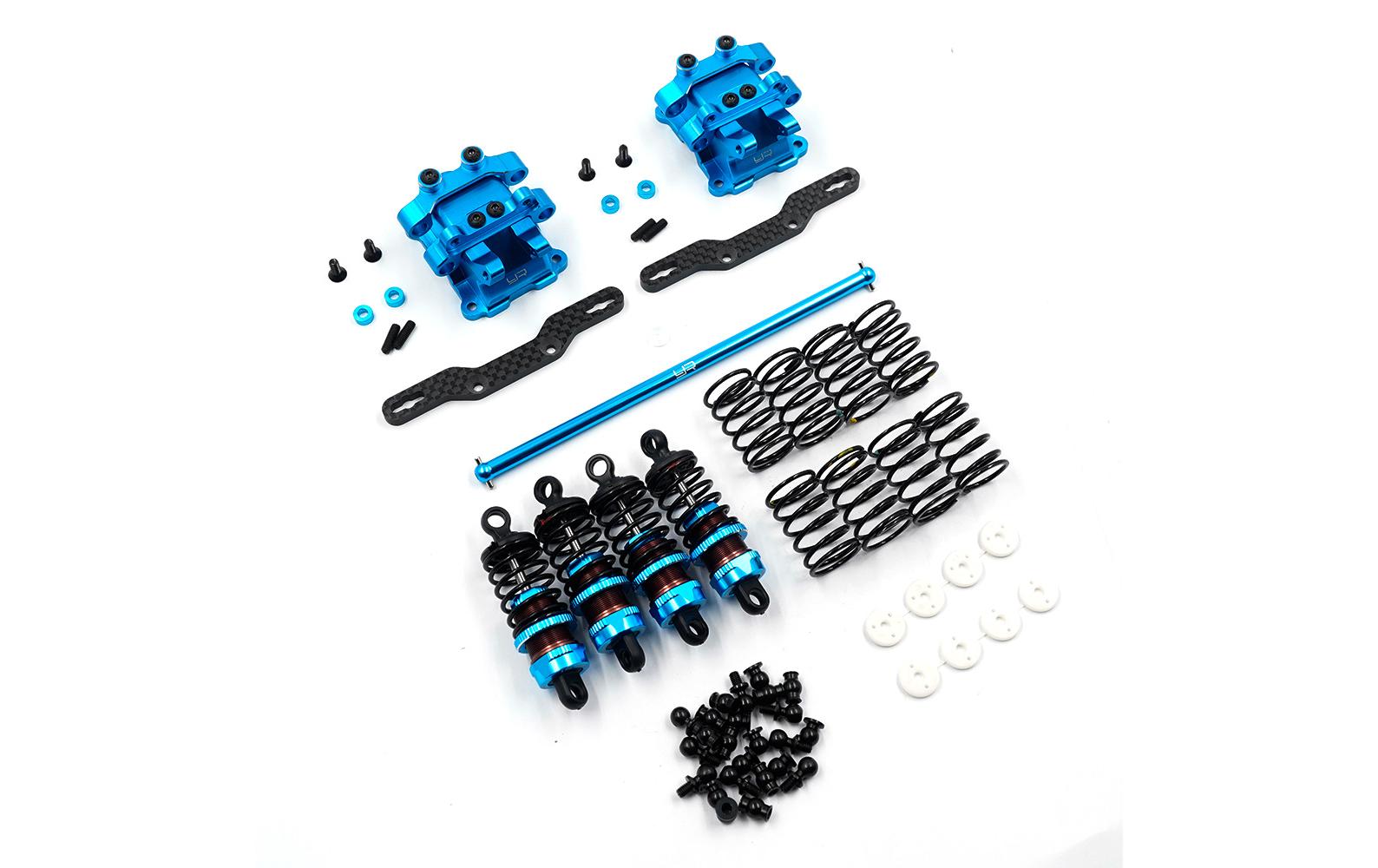 Performance Dämpfer Upgrade-Set TT-02<br>Aluminium Tuning-Set mit Öldruck-Stossdämpfer für Tamiya TT-02 Chassis