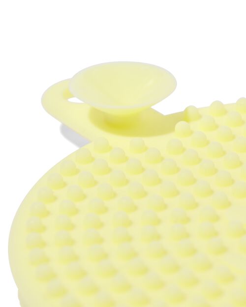 éponge de nettoyage en silicone Ø10cm jaune