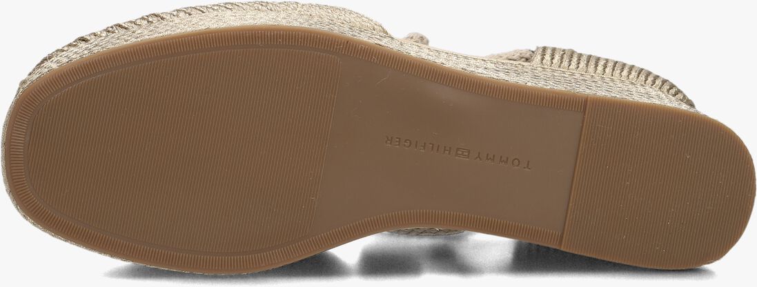TOMMY HILFIGER gouden tommy hilfiger espadrilles closed toe flatform