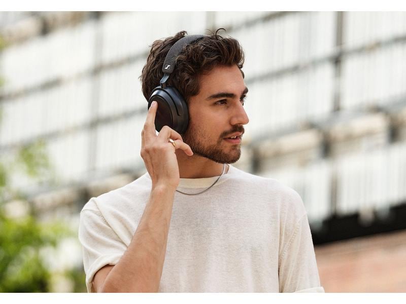 Sennheiser Wireless Over-Ear-Kopfhörer Momentum 4 Wireless Kabelloser Around-Ear-Kopfhörer mit adaptiver Geräuschunterdrückung und Transparenzmodus