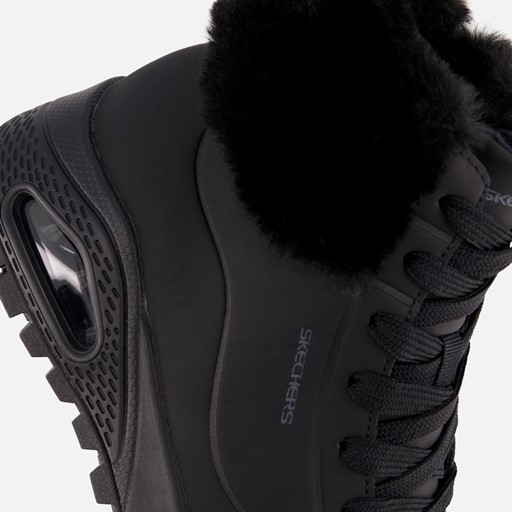 Skechers Uno Rugged Veterboots zwart Synthetisch