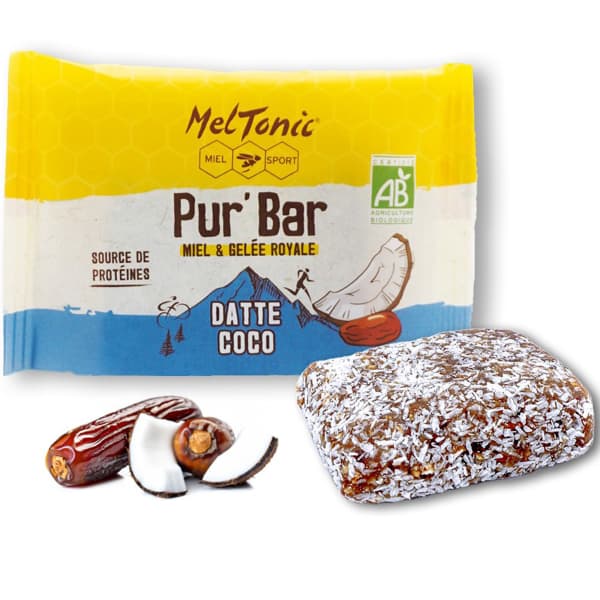 Barres énergétiques MELTONIC PUR BAR BIO DATTE COCO