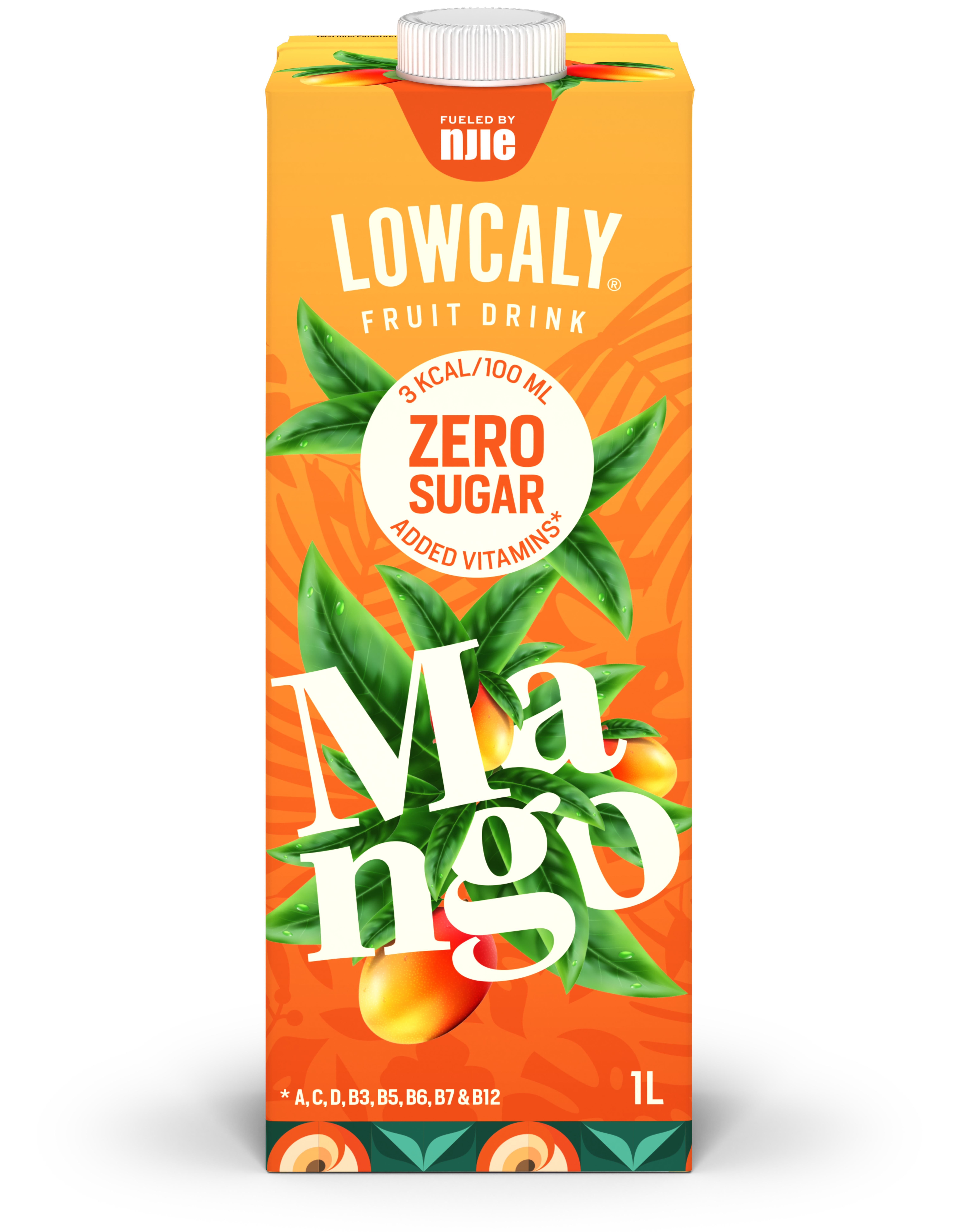 LOWCALY Fruit Drink Mango 4x1L FIREPAKNING