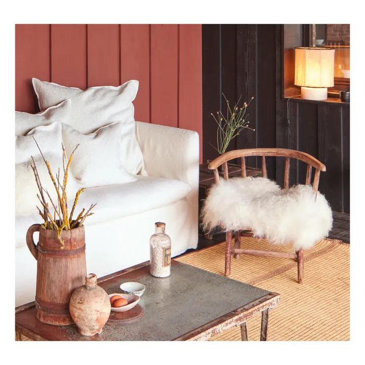 Maison de Vacances Lampe Kalé en grès | Blanc