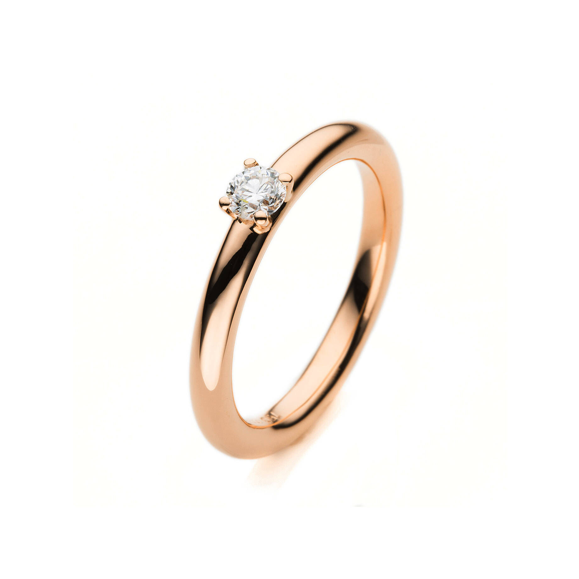 Diamond Group| Damen Solitärring mit Diamantbesatz