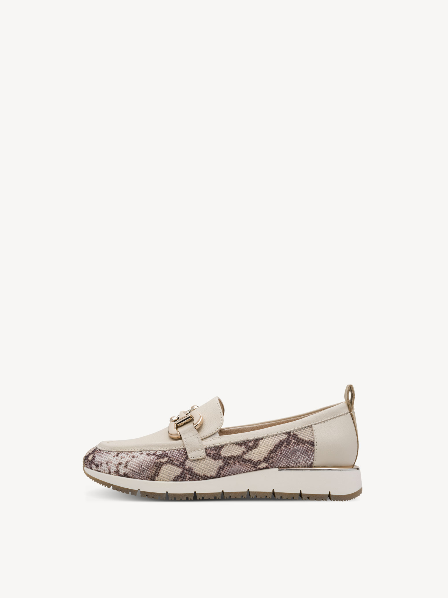 Leren Instappers - beige