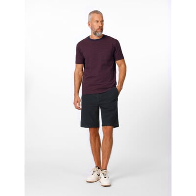 Herren-T-Shirt 1971 Ringel, Rot-Blau