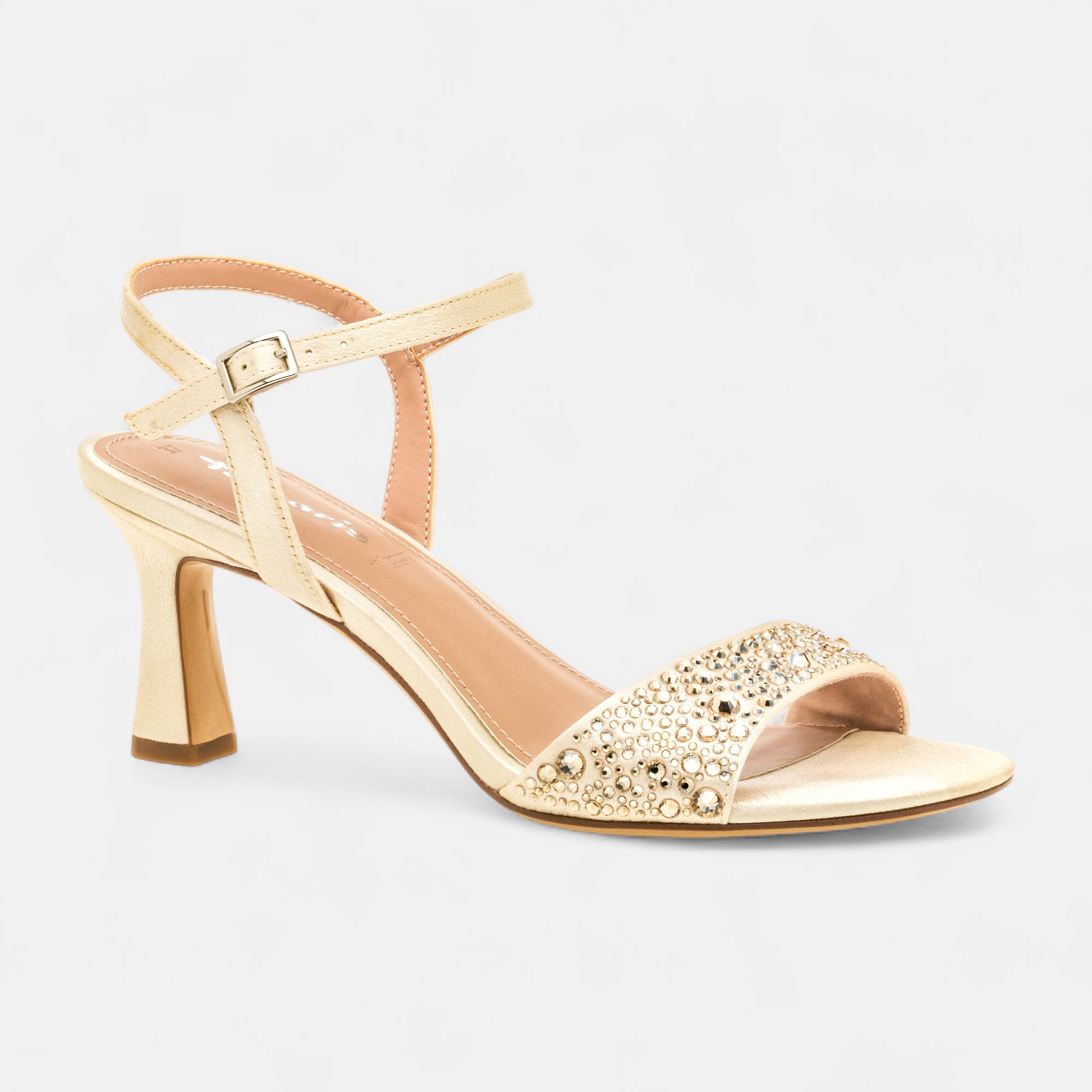 Nu-pieds à talon Femme beige