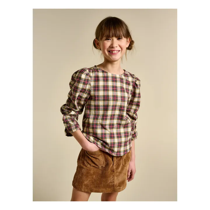 Bellerose Blouse Aladin Carreaux | Ecru