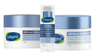 Cetaphil Optimal Hydration Revitaliserende Dagcrème   Nachtcrème  Serum Combi 3ST