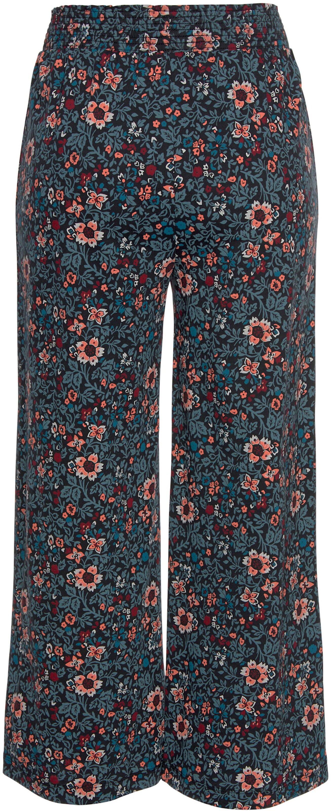 s.Oliver Pyjamahose in petrol-geblümt