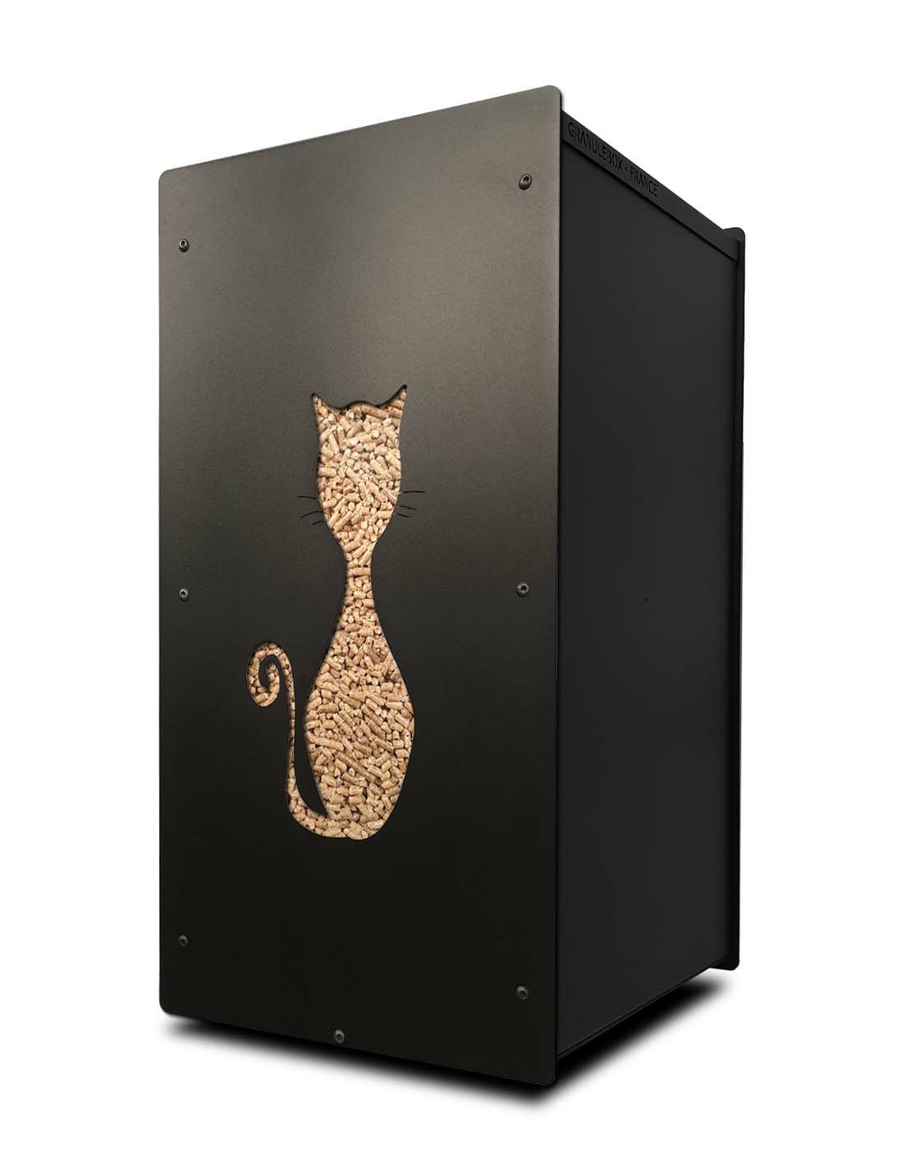 Rangement granulé de bois 55kg noir felix