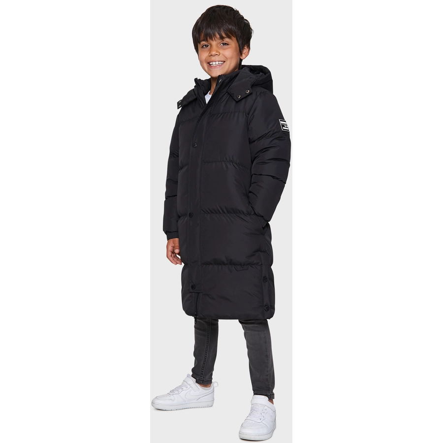 Threadboys Mantel Long Line Puffer Black