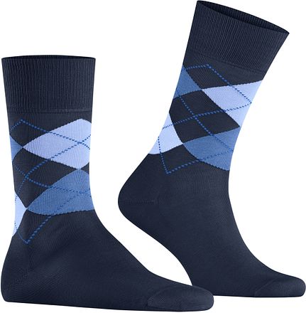Burlington Manchester Sok Ruit Blauw 6120 21088-6120 kopen